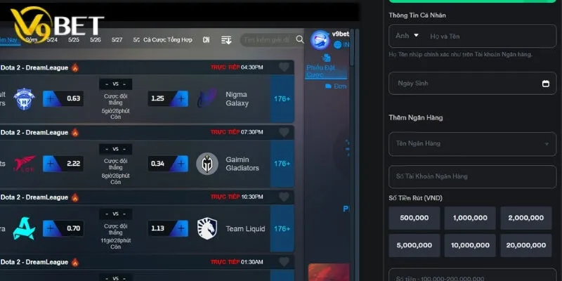 Giới thiệu về hệ thống rút tiền V9bet