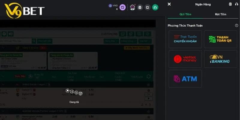 Cách nạp tiền V9bet chính xác nhất