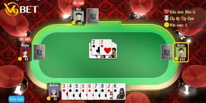 Các mẹo chơi bài tiến lên V9bet khó bị chặt